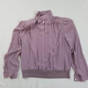 Vintage Andrea Gayle Lavender Blouse